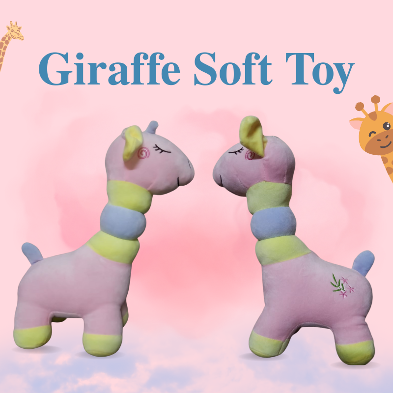 40cm Giraffe Soft Toy Cute, Colorful & Cuddly Plush