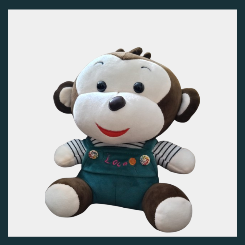 Romper Monkey Plush Toy – Soft & Cuddly Love Edition
