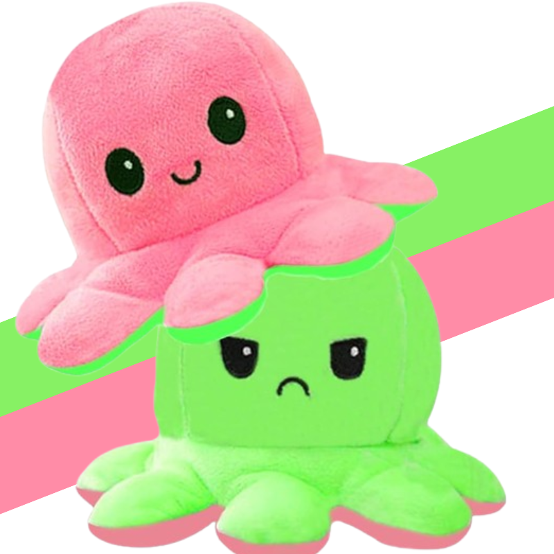 Reversible Flip Octopus Plush Stuffed Toy