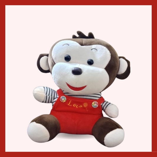 Romper Monkey Plush Toy – Soft & Cuddly Love Edition