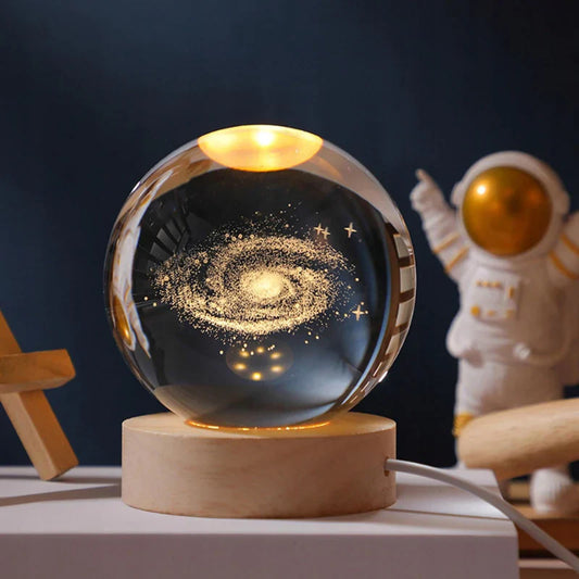 Galaxy Crystal Ball LED Night Lamp