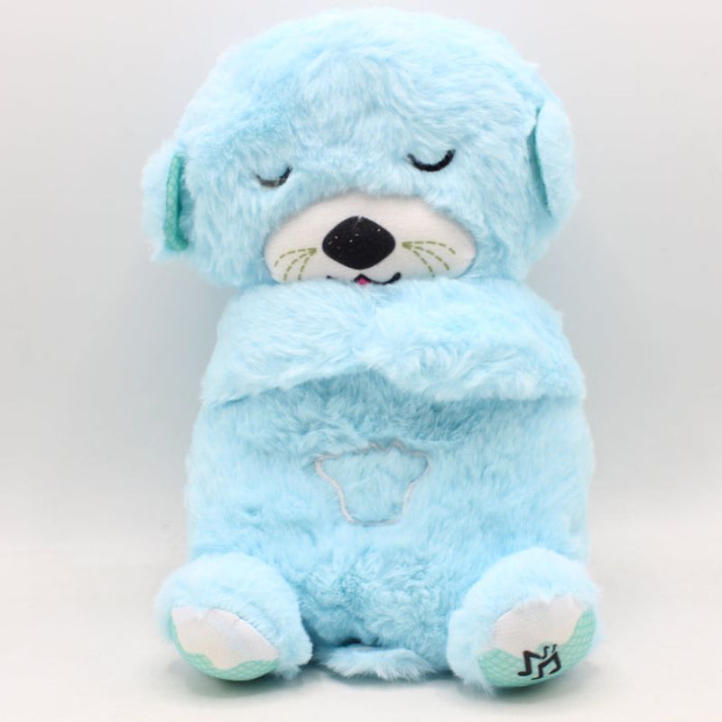 Breathing Bear Plush Toy with Relaxing Sounds