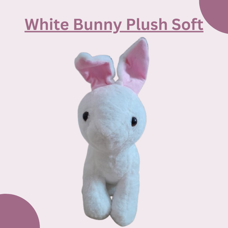 White Bunny Plush Soft Toy