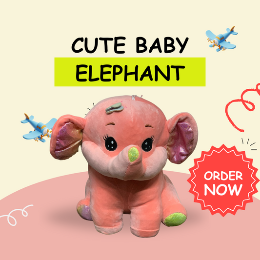 Cute Baby Elephant Plush Toy – Soft, Adorable & Perfect for All Ages