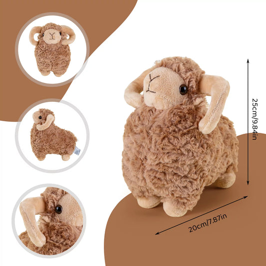 DREAMIFY Adorable 9.84” Sheep Plush Toy – Cute Lamb Stuffed Animal for Gifts & Decorations