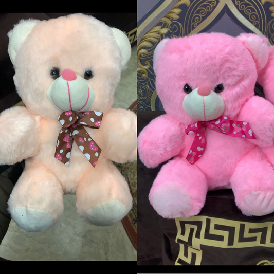 Adorable Pink & Peach Teddy Bears - Perfect Gift for Loved Ones