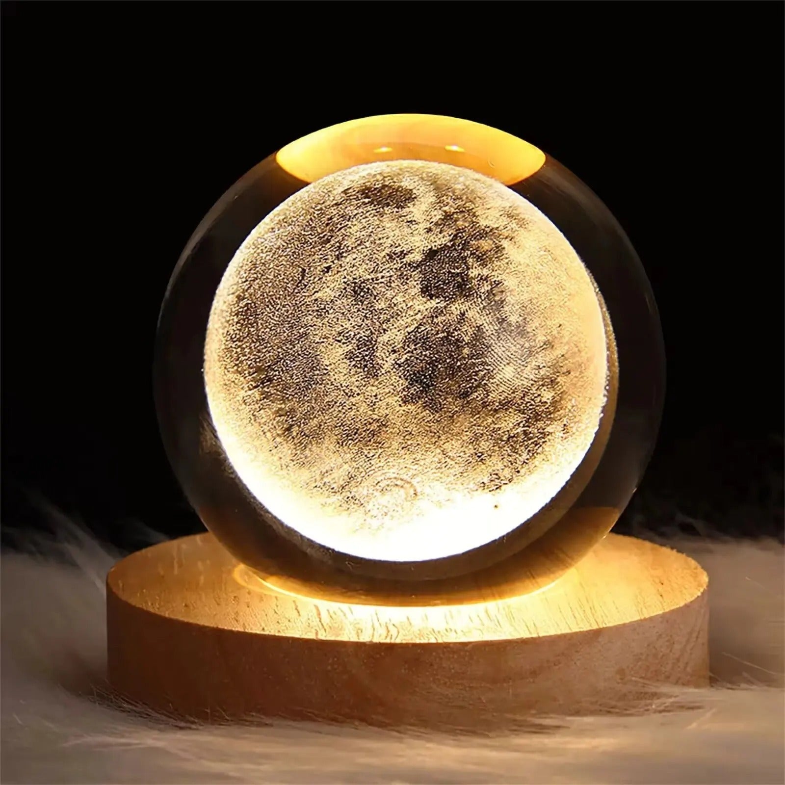 Moon Crystal Night Light Lamp