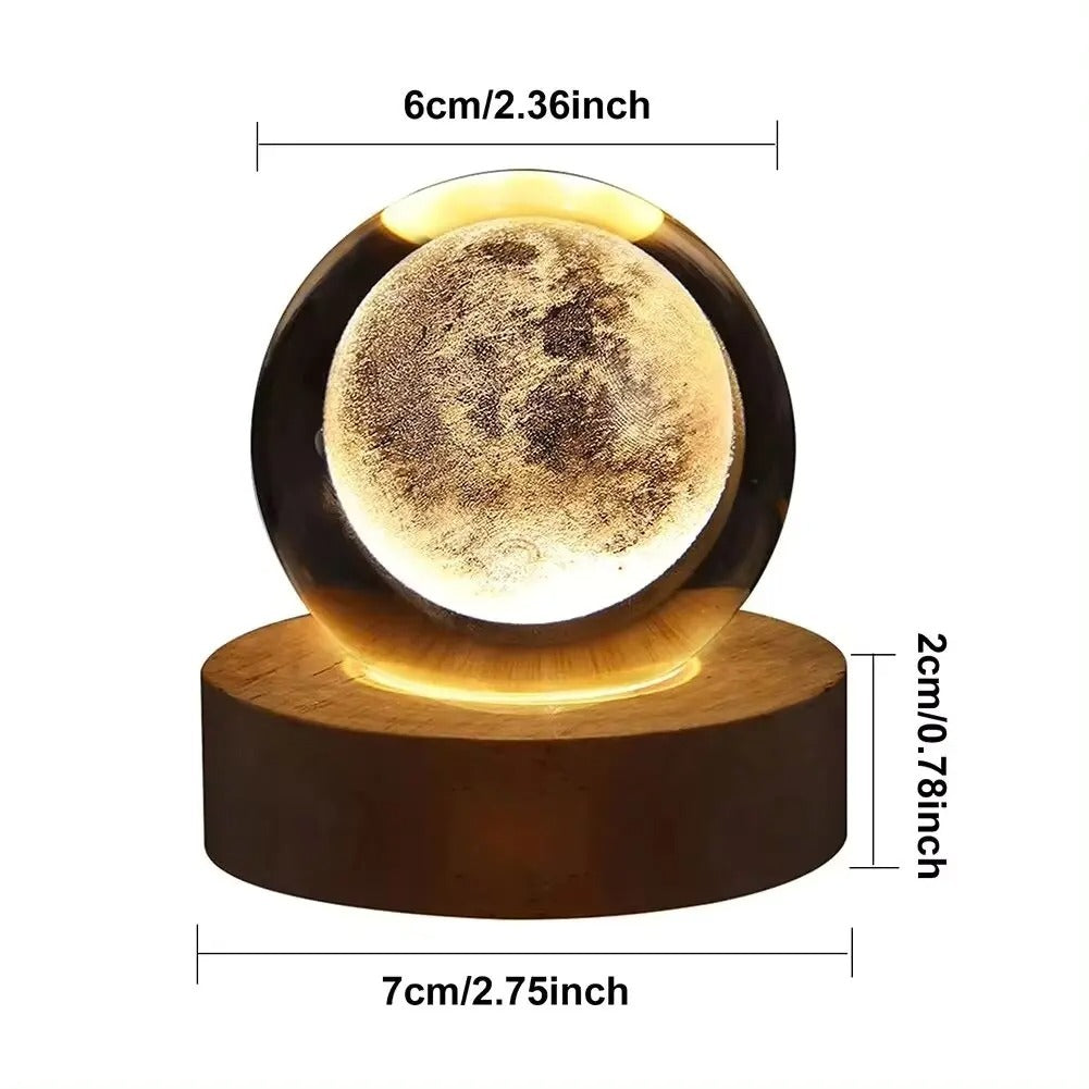 Moon Crystal Night Light Lamp