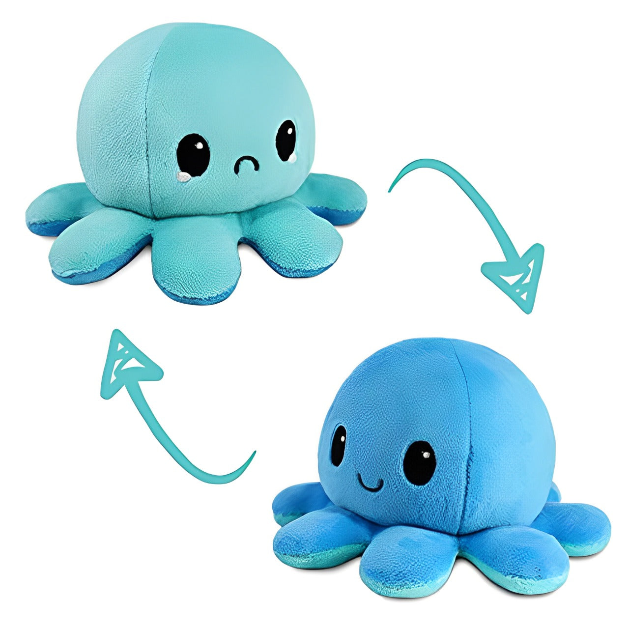 Reversible Flip Octopus Plush Stuffed Toy